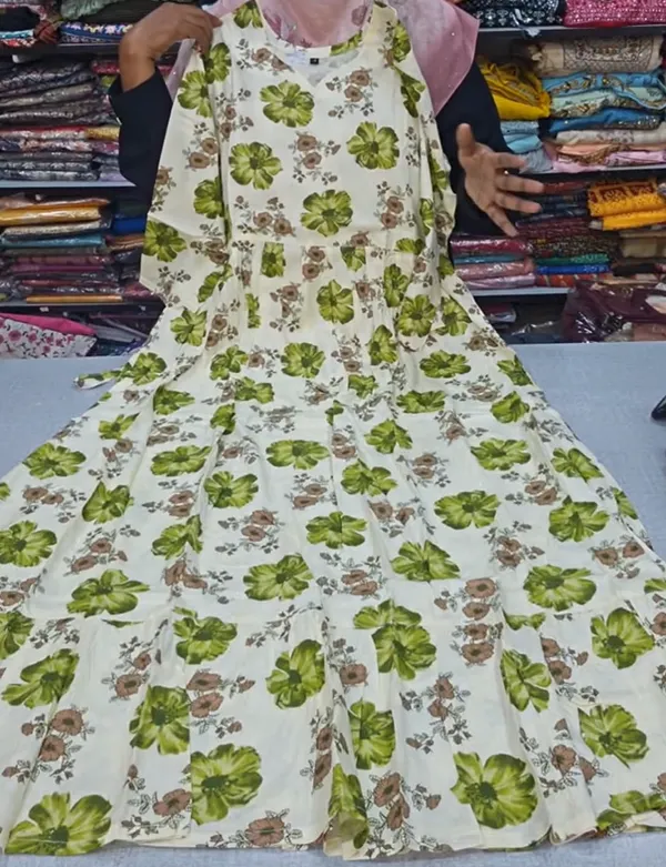 Premium Rayon Full Length Maxi Gown | MG103